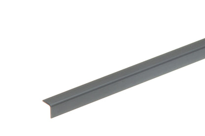 PVC profile angle 10x10x1.1mm L= 1.00m Dark Gray 7037