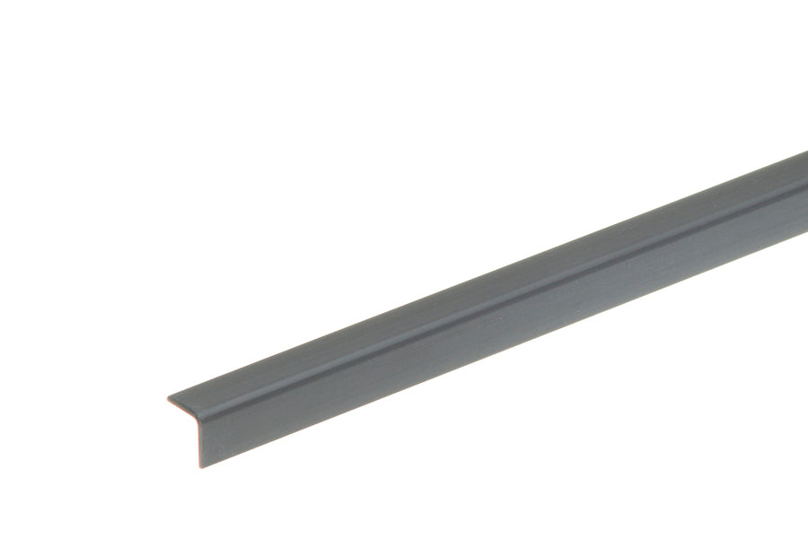 PVC profile angle 10x10x1.1mm L= 1.00m Dark Gray 7037