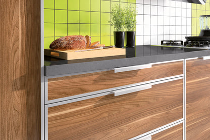 PVC corner protection profile 20x20x1.1mm 1m Dark Gray