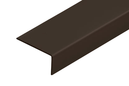 ПВХ угловой защитный профиль 40x20x1,1 мм, 1 м, коричневый.