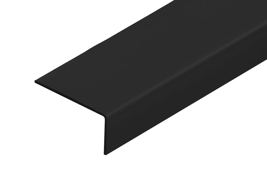 Защитный профиль из ПВХ, уголок 40x20x1,1 мм, 1 м, черный.