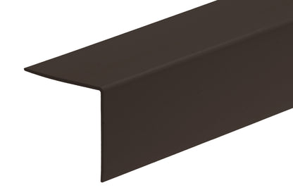 ПВХ угловой защитный профиль 50x50x1,1 мм 2,75 м, коричневый
