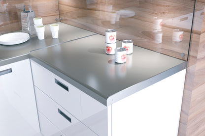 Profil kuchenny do blatów szczelinowy aluminium anoda 40mm 0,62m Szampan