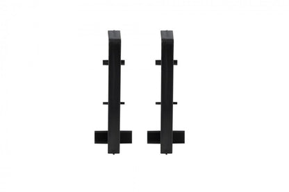 End caps for MASTERLINE strip 17.1x61.5mm strip connector 1 set = 2 pcs Black RAL 9005 Matt