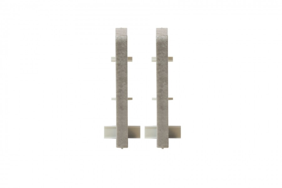 End caps for MASTERLINE strip 17.1x61.5mm strip connector 1 set = 2 pcs Goth Clear Mat