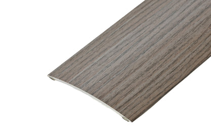 Oval threshold profile glued aluminum laminate 80mm 1m Verden Oak