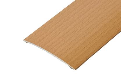 Oval threshold profile glued aluminum laminate 80mm 2m Beech