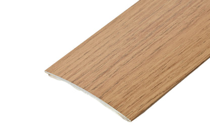 Oval threshold profile glued aluminum laminate 80mm 2m Hamilton Oak