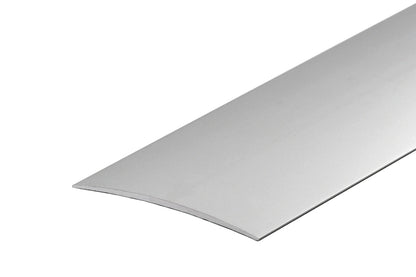 Oval threshold profile glued aluminum anode 80mm 2m Silver