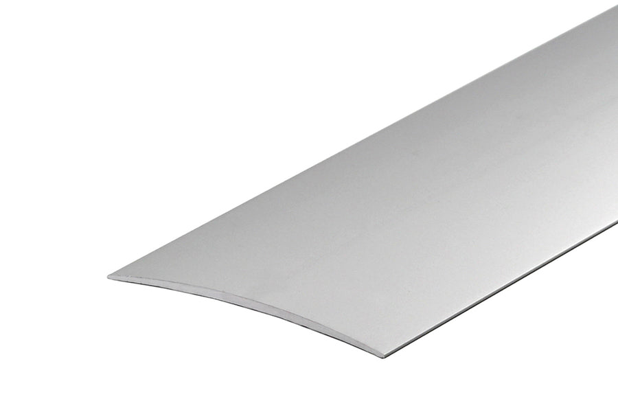 Oval threshold profile glued aluminum anode 80mm 2m Silver