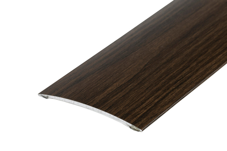 Oval threshold profile glued aluminum laminate 80mm 2m Venge