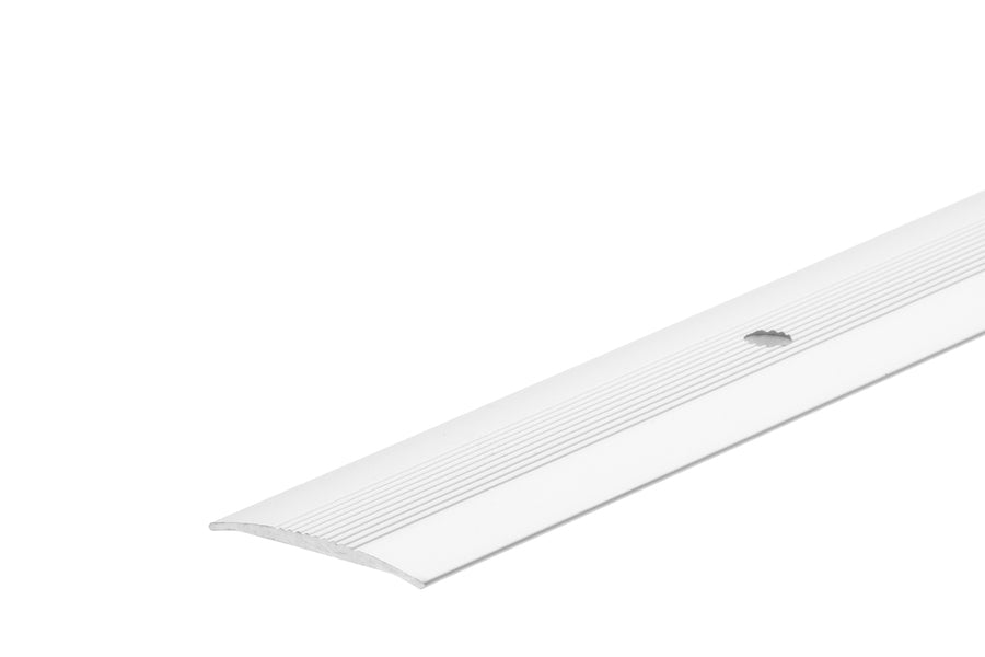 Profil progowy owalny z ryflem aluminium anoda 38mm 0,9m Srebrny