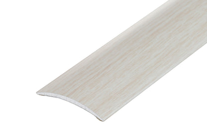 AL protective strip, oval, wide, 40mm, glued, L= 1.80m, White Oak