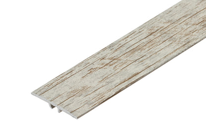 Flat pressed aluminum threshold profile laminate 35mm 1.8m Rosario spruce