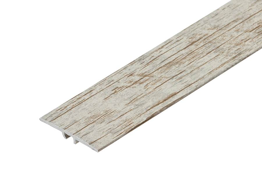 Flat pressed aluminum threshold profile laminate 35mm 1.8m Rosario spruce