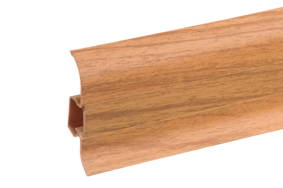 PVC Premium Classic skirting board 22x59mm L=2.20m Light Oak Matte