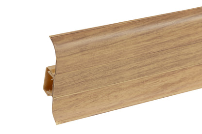 PVC Premium Classic skirting board 22x59mm L= 2.20m Teak Mat