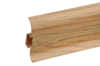 PVC Premium Classic skirting board 22x59mm L=2.20m Teak Dark Matte