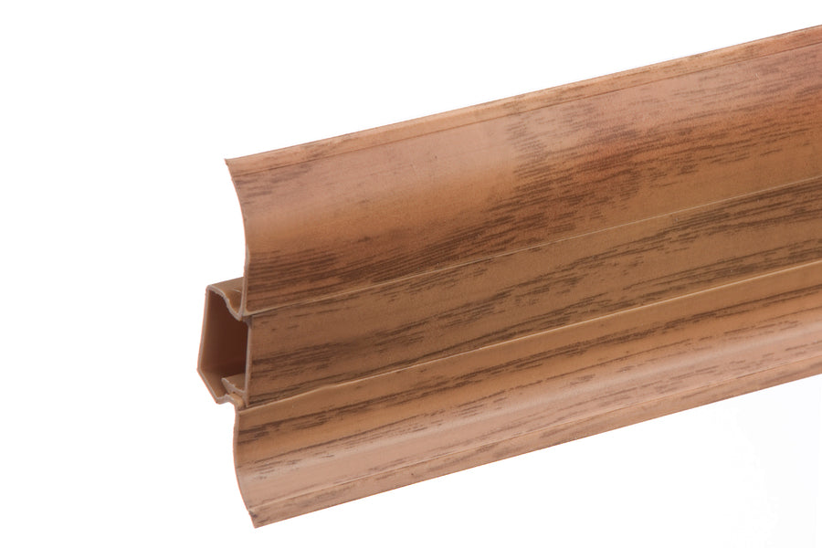 PVC Premium Classic Skirting Board 22x59mm L=2.20m Tasmanian Wood Matt