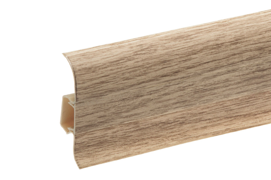 PVC Premium Classic skirting board 22x59mm L= 2.20m Nevada Oak Matt