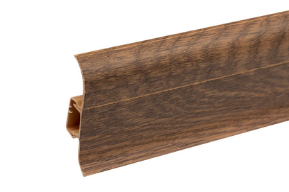 PVC Premium Classic skirting board 22x59mm L=2.20m Swamp Oak Matt