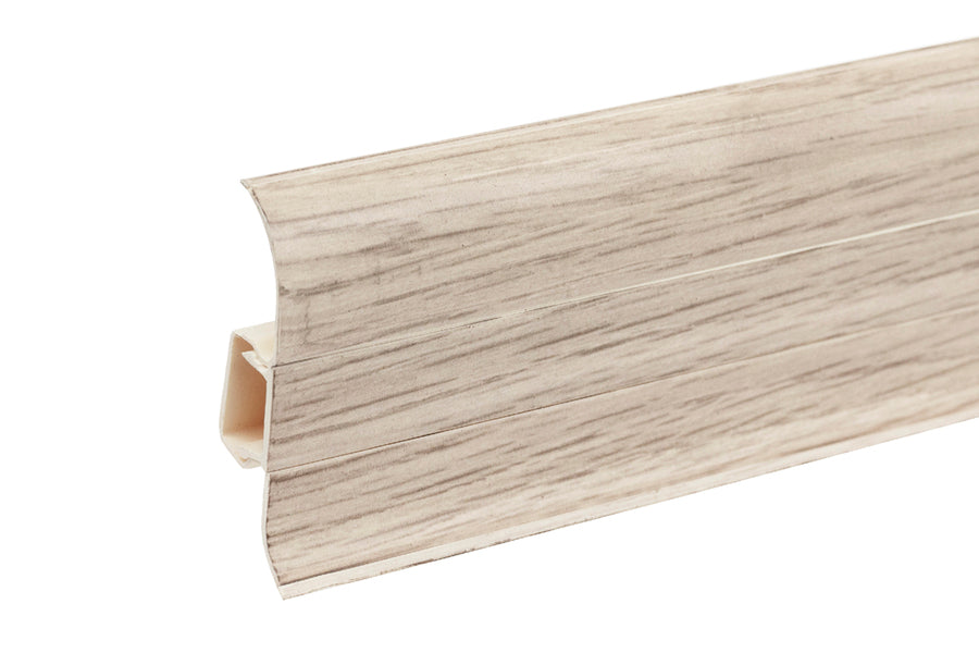 PVC Premium Classic skirting board 22x59mm L= 2.20m Oak Alcanta Matt