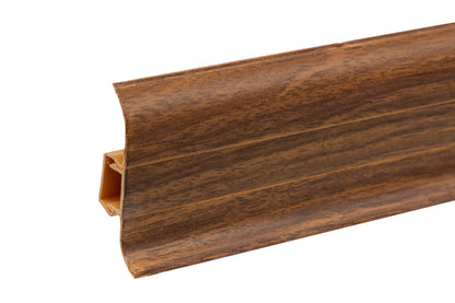 PVC Premium Classic skirting board 22x59mm L=2.20m Burnt Oak Matt