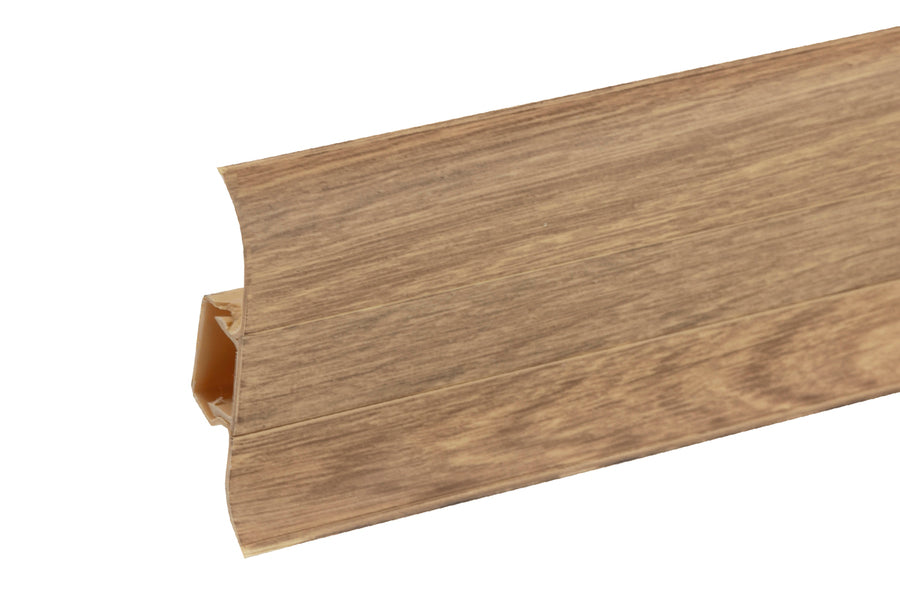 PVC Premium Classic skirting board 22x59mm L= 2.20m Newport Oak Matt