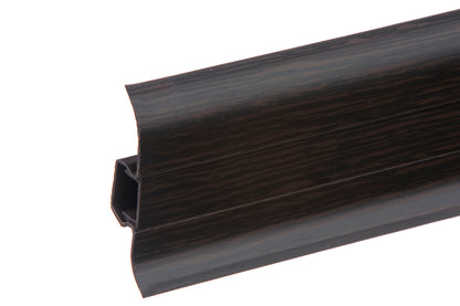 PVC Premium Classic skirting board 22x59mm L= 2.20m Wenge Dark Matte