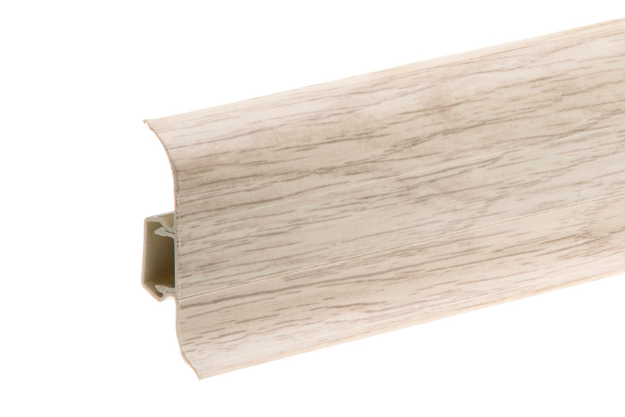 PVC Premium Classic skirting board 22x59mm L=2.20m Sude Oak Matt