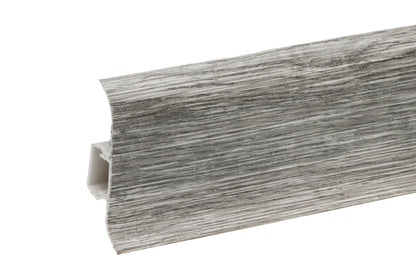 PVC Premium Classic skirting board 22x59mm L=2.20m Argentum Oak Matt