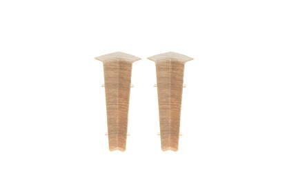Internal corner for Hi-Line skirting board, matt lemon, 2 pcs.