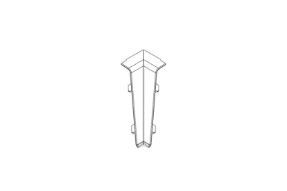 Internal corner for Hi-Line matt Belweder skirting board 2 pcs.