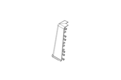 Hi Line skirting board end caps, external corner, 1 set = 2 pcs, Lincoln Mat