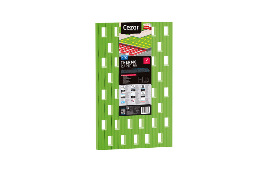 Podkład pod panele do ogrzewania podł. 2mm Pro Thermo Rapid 55 arkusze 5m2