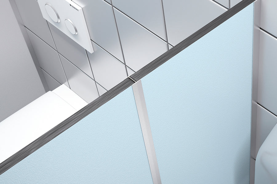 Connecting profile for plates in the form of H, aluminum, anode, 2 m, Silver