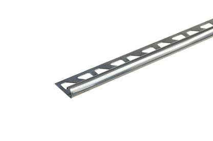 Profil schodowy krawędziowy owalny stal nierdzewna naturalna 6mm 2,5m Srebrny