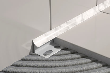 Profil wewnętrzny szeroki do glazury PVC 9mm 2,5m Marmur Beżowy