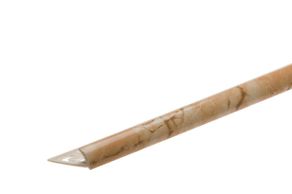 Profil zewnętrzny do glazury PVC 7mm 2,5m Marmur Beżowy