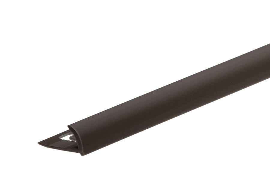 External PVC tile profile 9mm 2.5m Chocolate