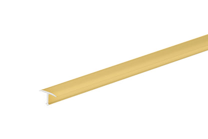 Smooth anode aluminum joint profile 14mm 2.5m Gold