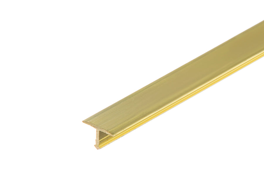 Profil fugowy łączący mosiądz naturalny 13mm 1m Złoty