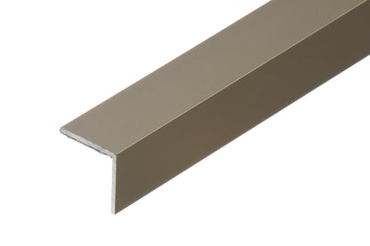 Profil schodowy narożny klejony aluminium anoda 20x20mm 1,35m Szampan