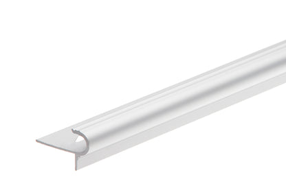 Profil schodowy półokrągły mały aluminium anoda 2,5m Srebrny