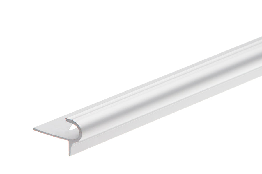 Profil schodowy półokrągły mały aluminium anoda 2,5m Srebrny