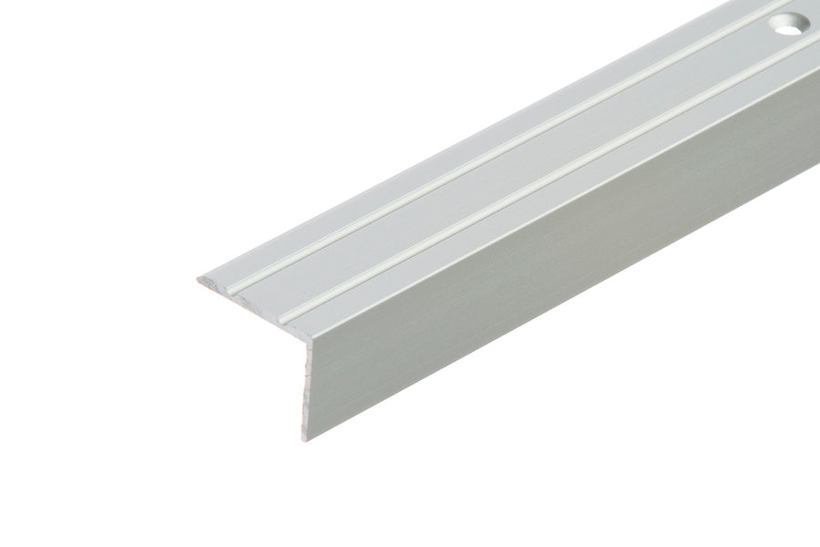 Aluminum corner stair profile anode 25x20mm 0.9m Silver