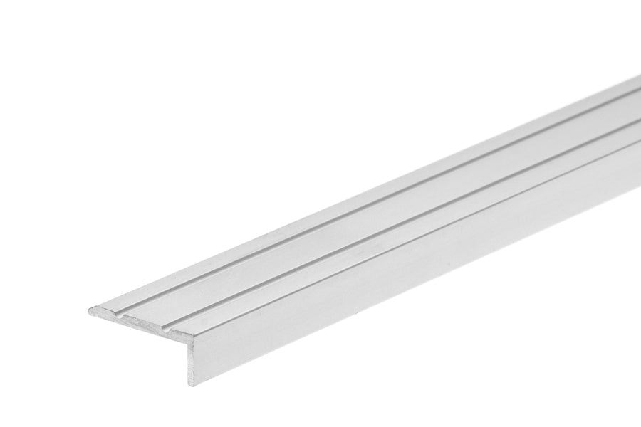 AL narrow glued stair profile 25x20mm L=1.00m Silver