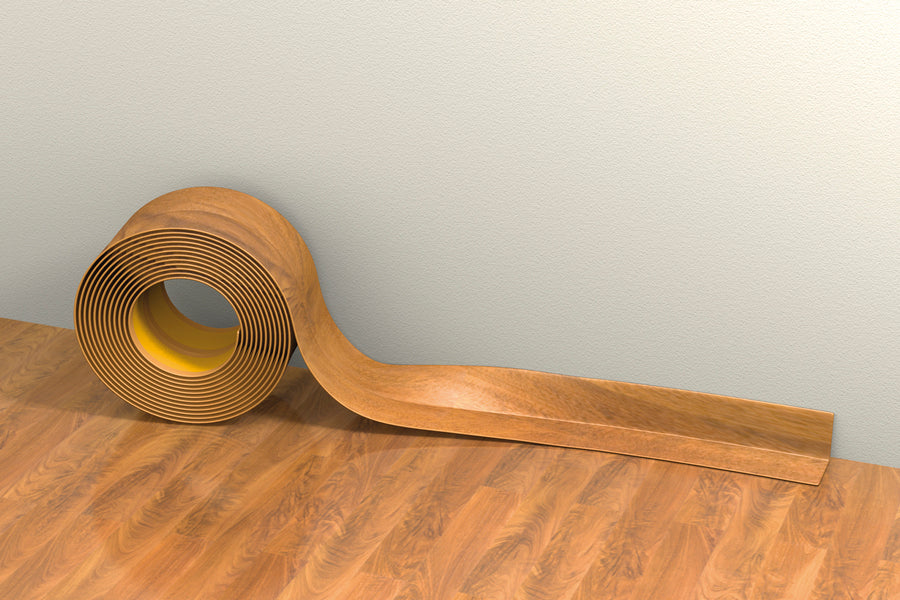 PVC floor tape, 0.8mm thick, 24x28mm, 1KT=5pcs, L=15m, Light Gray