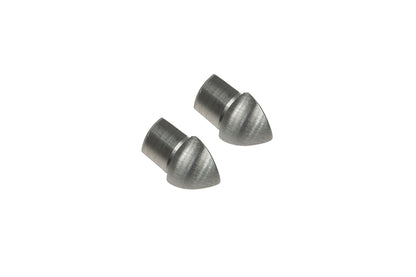 CAPS external corner for oval edge profile SN brushed 10mm Silver 2 pcs.