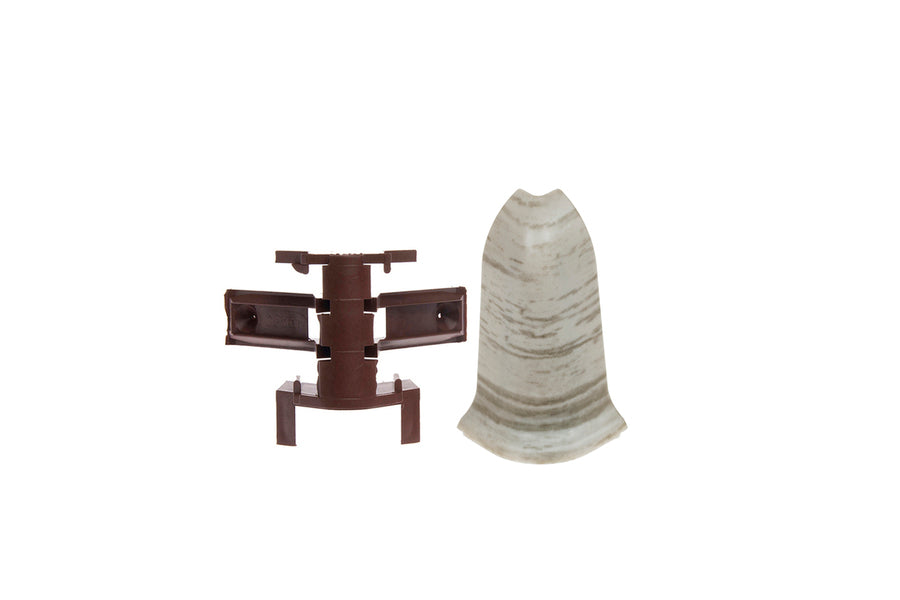 External corner + RAK for Premium skirting board, matt, Fresco Oak, 2 pcs.